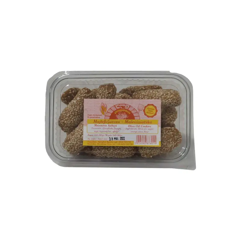 ΜΑΛΕΒΙΖΙΩΤΗΚΑ Μπισκότα Λαδερά 340, 380 gr