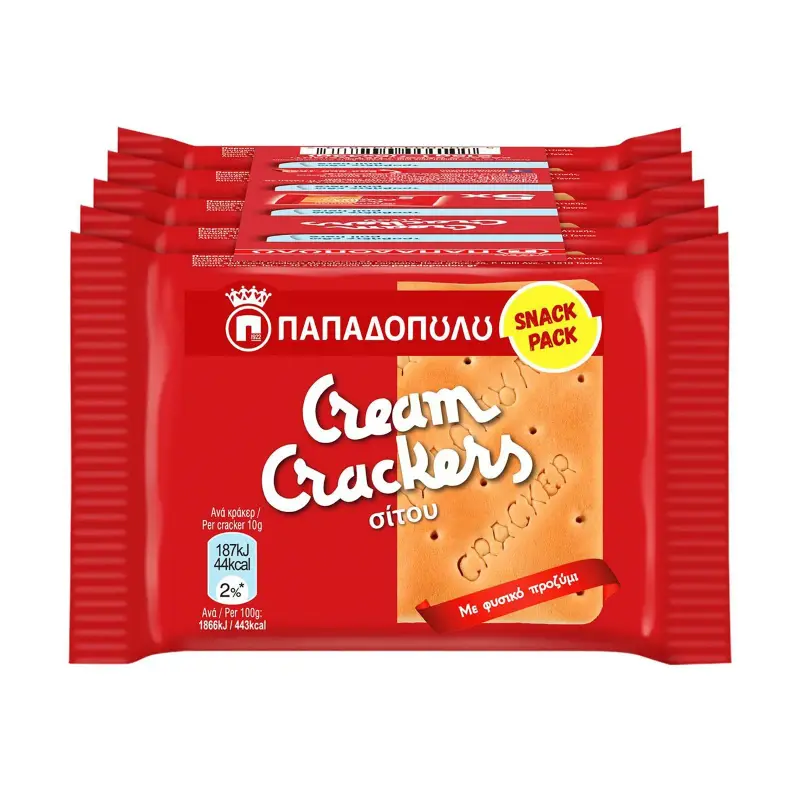 ΠΑΠΑΔΟΠΟΥΛΟΥ Cream Crackers Σίτου 5x43g