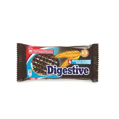 ΠΑΠΑΔΟΠΟΥΛΟΥ DIGESTIVE Μπισκότα Μαύρη Σοκολάτα 67g