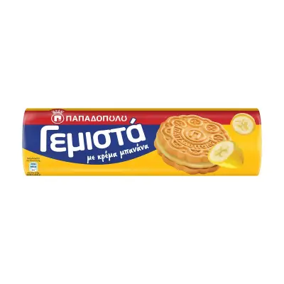 ΠΑΠΑΔΟΠΟΥΛΟΥ Γεμιστά Μπισκότα με Κρέμα Μπανάνα 200g