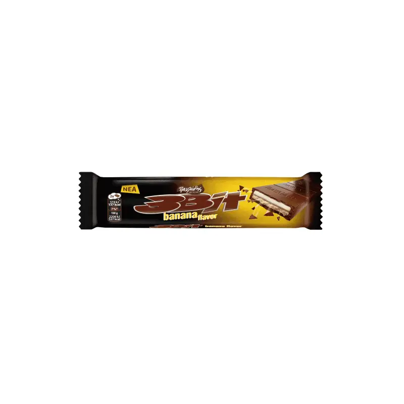 3BIT Μπάρα Σοκολάτα Μπανάνα 65gr