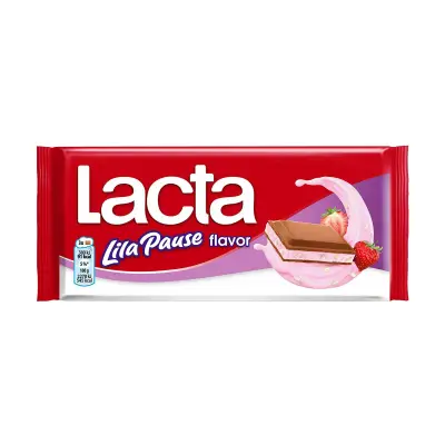 LACTA Σοκολάτα Γάλακτος με γεύση Lila Pause 100g
