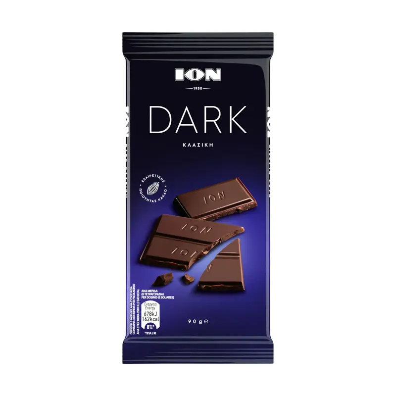 ΙΟΝ Dark Σοκολάτα Κλασική 90g