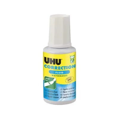 UHU CORRECTION FLUID BOTTLE 20ML BLIS_6