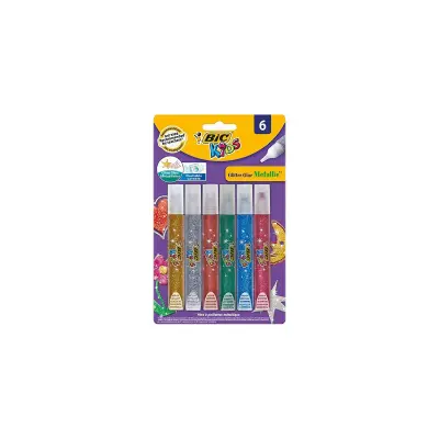 Bic Κόλλα Glitter Blue Metallic σε Blister 6×10.5ml